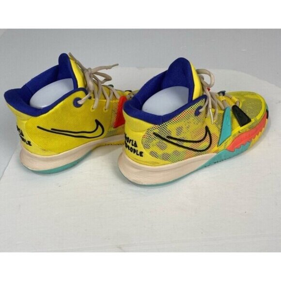 Nike Kyrie 7 \'1 World 1 People\' Yellow Strike CT4080-700 Men\'s 6.5Y Y2K Hip Hop main image 15